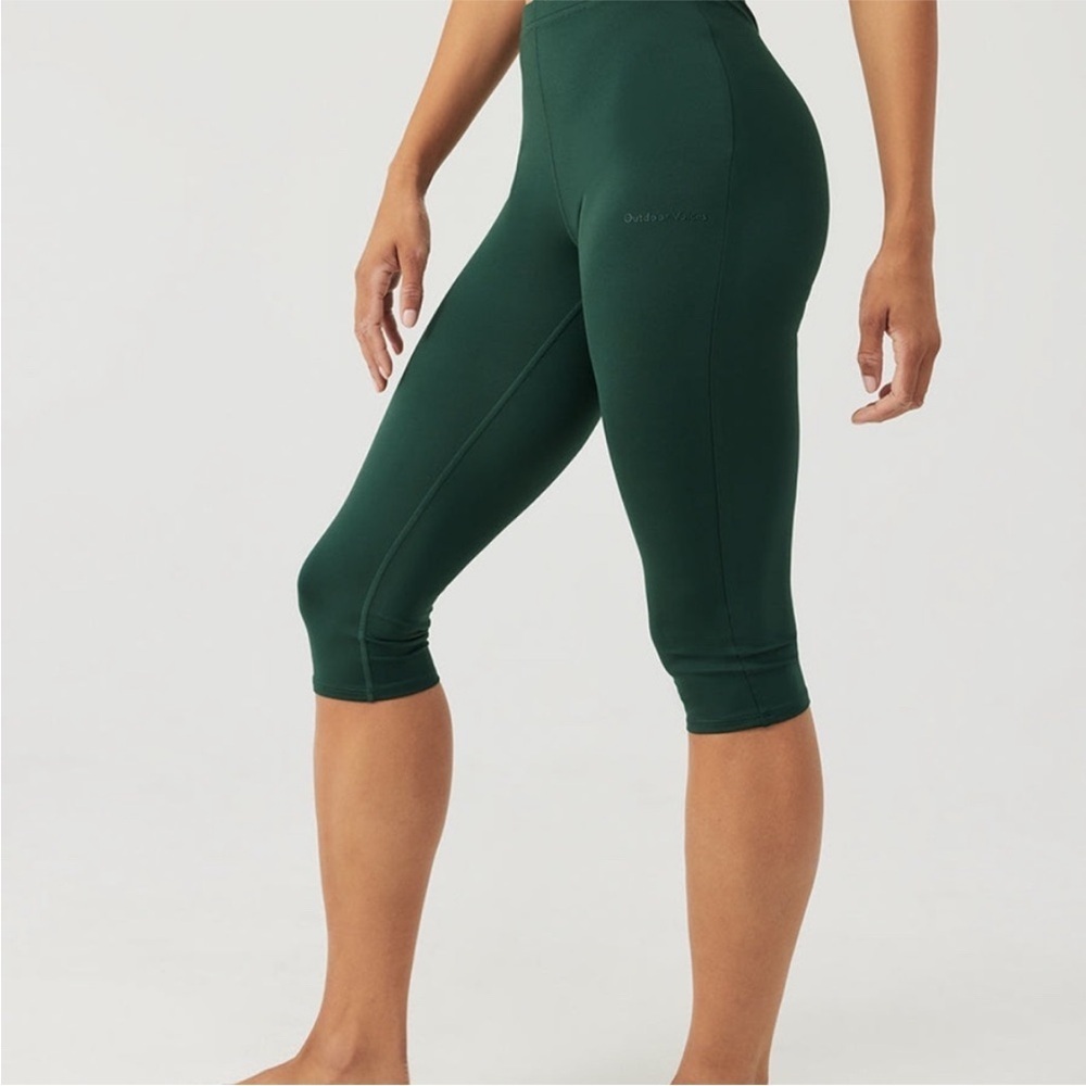 NWT Outdoor Voices Green Sculpt Kneecap Legging